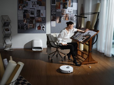 Odkurzacz Roborock Qrevo Curv z Multifunkcyjną Docking Station 3.0