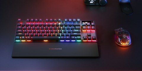 SteelSeries Klawiatura Gaming Apex Pro TKL Gen 3 US Layout Bluetooth Czarna 2.4 GHz / Bluetooth/ Wired OmniPoint 3.0 Adjustable 