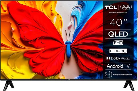Telewizor TCL QLED 40S5K Rozdział 40 | Telewizor Smart TV | Telewizor z platformą Android | Rozdzielczość FHD | Czarny