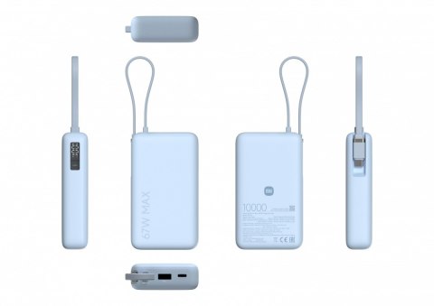 XIAOMI PowerBank 10000 (Integrated Cable) 67W Ice Blue
