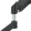 MACLEAN UCHWYT NA 2 MONITORY, SPRĘŻYNA GAZOWA, 17"-32", 2-10KG, CZARNY MC-134