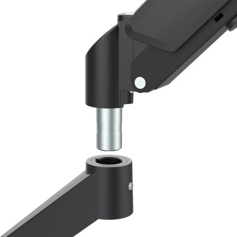 MACLEAN UCHWYT NA 2 MONITORY, SPRĘŻYNA GAZOWA, 17"-32", 2-10KG, CZARNY MC-134