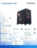 OPTIMUS Komputer E-Sport GA520T-CR11 Ryzen 5 4500/16GB/1TB/RX 9060 OC 8GB/W11H