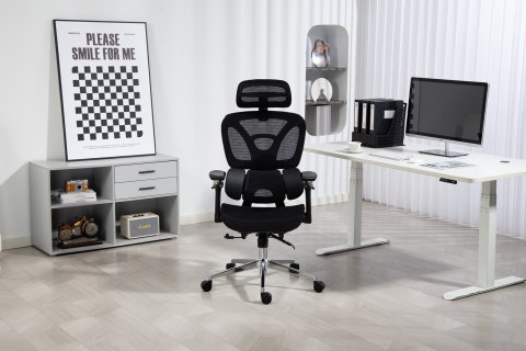 Activejet Fotel biurowy Ergonomiczny YK848 czarny