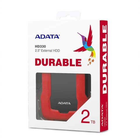 Dysk zewnętrzny HDD A-DATA HD330 (2TB /Czarno-czerwony )
