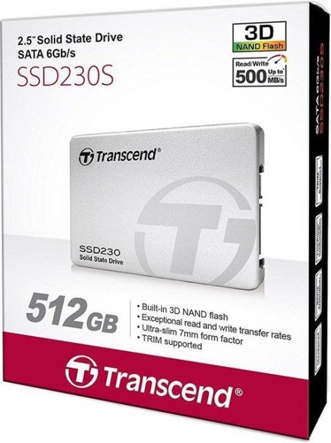 Dysk SSD TRANSCEND 230S 512GB SATA3 (2.5″ /512GB )
