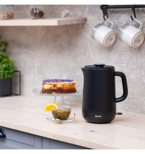 MPM Czajnik podwójne ścianki 1,7L czarny MCZ-115/C