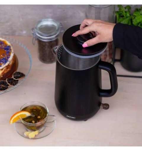 MPM Czajnik podwójne ścianki 1,7L czarny MCZ-115/C
