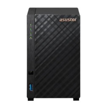 NAS Asustor AS1202T; Tower; 2x (3.5 SATA HDD/ 2.5 SSD); Realtek RTD1619B 1GB DDR4 1x 2.5GbE 3x USB 3.2