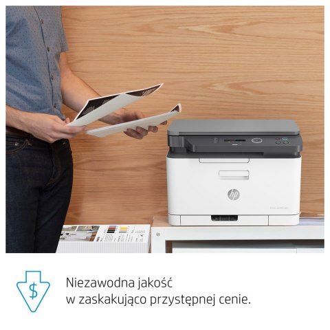 Urządzenie wielofunkcyjne HP Color Laser MFP 178nw 4ZB96A (laserowe, laserowe kolor; A4; Skaner płaski) (WYPRZEDAŻ)