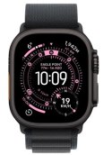Apple Watch Ultra 3 GPS + Cellular, koperta 49 mm z tytanu w kolorze czarnym, opaska Alpine w kolorze czarnym - rozmiar S