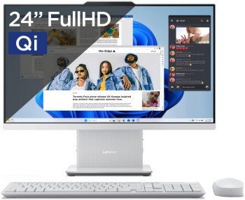 Lenovo IdeaCentre AIO 3 24 - Core i5-13420H | 23,8''-FHD-99% sRGB | 16GB | 1TB | Indukcja | Win11Home | Cloud Grey