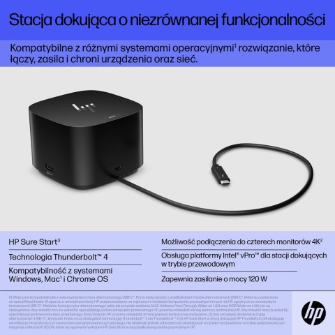 Stacja dokujaca HP Thunderbolt Dock G4 USB-C 120W (WYPRZEDAŻ)