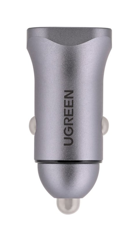 Ugreen ładowarka samochodowa USB Typ C / USB 24W Power Delivery Quick Charge szary (30780)