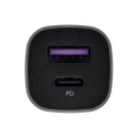 Ugreen ładowarka samochodowa USB Typ C / USB 24W Power Delivery Quick Charge szary (30780)