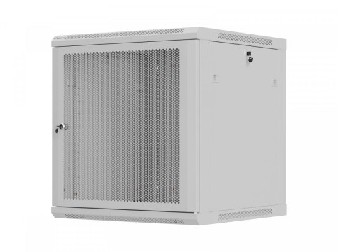 Lanberg Szafa instalacyjna rack wisząca 12U 600x600 szara drzwi perforowane (flat pack)