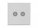 Lanberg Szafa instalacyjna rack wisząca 12U 600x600 szara drzwi perforowane (flat pack)