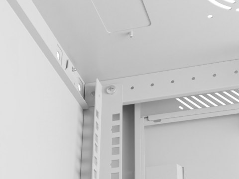 Lanberg Szafa instalacyjna rack wisząca 12U 600x600 szara drzwi perforowane (flat pack)