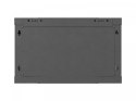 Lanberg Szafa instalacyjna rack wisząca 19 cali 6U 600x600 czarna drzwi perforowane (flat pack)