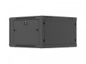 Lanberg Szafa instalacyjna rack wisząca 19 cali 6U 600x600 czarna drzwi perforowane (flat pack)