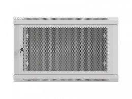 Lanberg Szafa instalacyjna rack wisząca 19 cali 6U 600x600 szara drzwi perforowane (flat pack)