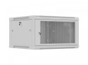 Lanberg Szafa instalacyjna rack wisząca 19 cali 6U 600x600 szara drzwi perforowane (flat pack)