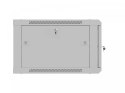 Lanberg Szafa instalacyjna rack wisząca 19 cali 6U 600x600 szara drzwi perforowane (flat pack)