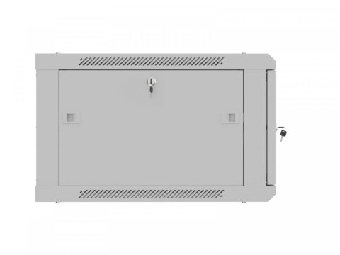 Lanberg Szafa instalacyjna rack wisząca 19 cali 6U 600x600 szara drzwi perforowane (flat pack)