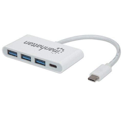 TECHLY Hub USB 3.0 4-portowy 3x USB-A 1x USB-C z portem USB-C PD 163552