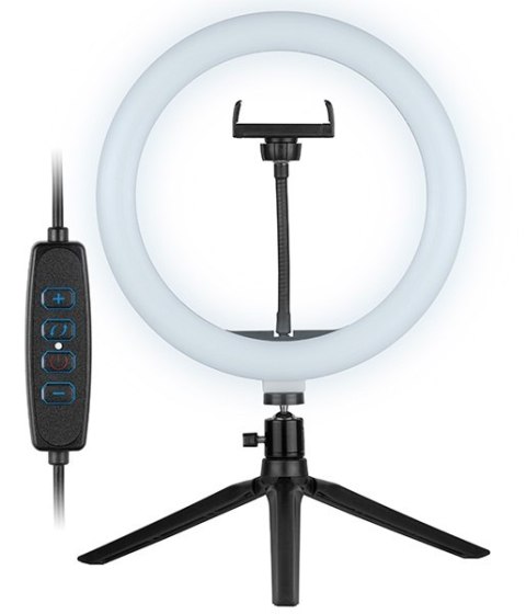 Ring 26 cm z mini statywem Lampa TRACER Sieciowe