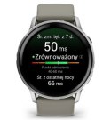 Garmin Venu 4 45mm Silver z silikonowym paskiem w kolorze Silver Gray