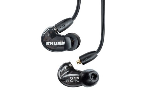 Shure SE215DYBK+UNI-EFS - Słuchawki douszne AONIC215 z pojedynczym przetwornikiem i kablem 3.5mm (czarne) (WYPRZEDAŻ)