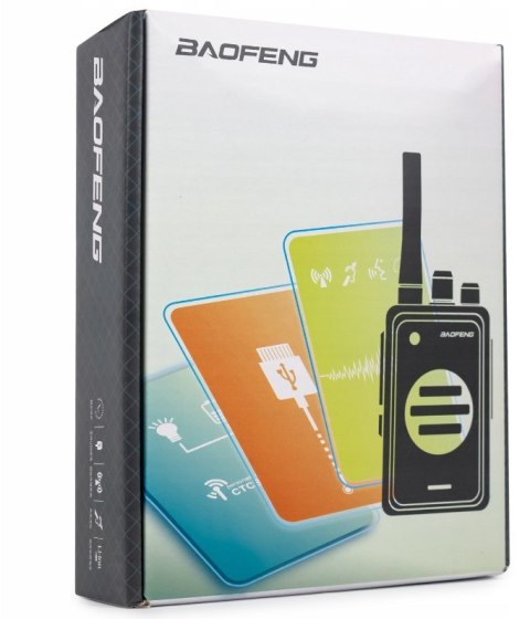 Krótkofalówka Baofeng BF-T25E pomarańczowa, 2 sztuki (WYPRZEDAŻ)