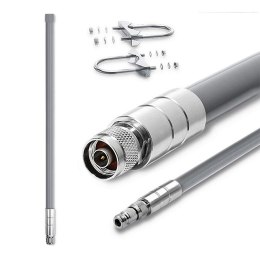 Antena LoRa Qoltec 12dBi | dookólna | zewnętrzna | włókno szklane | 868 MHz | 1.5m