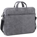 Defender Torba SOLID LEATHER 15,6 cala Szara