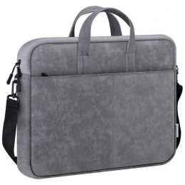 Defender Torba SOLID LEATHER 15,6 cala Szara