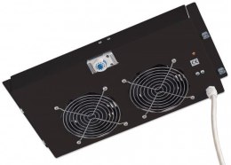 INTELLINET Panel chłodzący 2x23W rack 19 sufitowy z termostatem I-CASE FAN-2BK