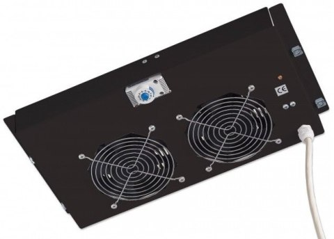 INTELLINET Panel chłodzący 2x23W rack 19 sufitowy z termostatem I-CASE FAN-2BK