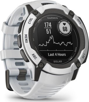 Garmin Instinct 2X Solar z czujnikiem tętna HRV Elevate (kamiennobiały / kamiennobiały pasek)