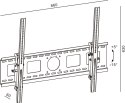 TB Uchwyt TV TB-851 do telewizora do 100 cali 90kg max VESA 800x600