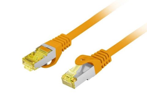 Patchcord Lanberg S/FTP kat.6A 2m LSZH CU fluke passed pomarańczowy