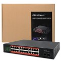 Qoltec Przełącznik sieciowy SWITCH Gigabit Ethernet | 24x RJ45 | 2x SFP | 1000 Mb/s