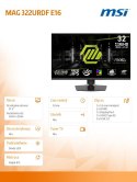 MSI Monitor MAG 322URDF E16 31.5 cala LED/UHD/Flat/160Hz