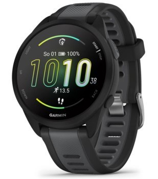 Garmin Forerunner 165 z czujnikiem tętna HRM Elevate Ox (czarna koperta / łupkowy pasek)
