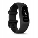 Garmin vivosmart 5 z czujnikiem tętna HRM Elevate Ox - rozmiar normalny (czarny / czarny pasek)