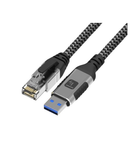 TECHLY Adapter/kabel sieciowy USB-A na Gigabit Ethernet RJ45 1 m ICOC U3A-RJ45-010