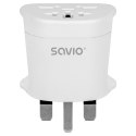 SAVIO ADAPTER PODRÓŻNY GNIAZDO GLOBALNE - WTYK UK AP-05