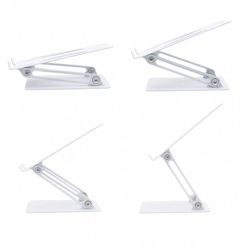 Media-Tech Podstawka pod laptopa, regulowana, ergonomiczna 10-17 cali LAPTOP STAND MT2661W (biała)