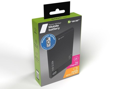 TRACER POWERBANK AIRMAG1 5000MAH PD20W+15W MAG