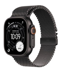 Apple Watch Ultra 3 GPS + Cellular, koperta 49 mm z tytanu w kolorze czarnym, bransoleta mediolańska z tytanu w kolorze czarnym - rozm